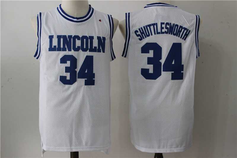 Lincoln He Got Game #34 Jesus Shuttlesworth White Stitched Basketball Jersey,We sell and wholesale Lincoln He Got Game #34 Jesus Shuttlesworth White Stitched Basketball Jersey on line form chian!